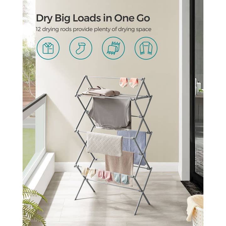 Greenwestons - Wholesale Drying rack - Foldable Clothes Drying Rack with Steel Frame 1-1
