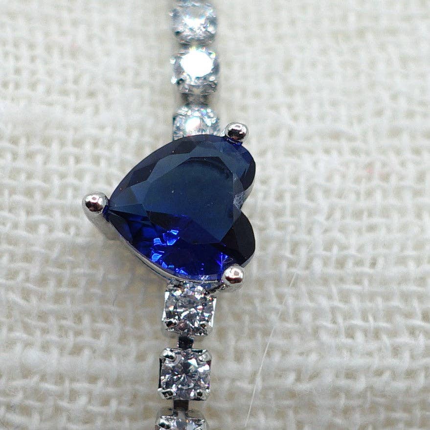 Daemon srls - Vendita all'ingrosso Bracciali tennis - DIANA ~Chunky~ Bracciale tennis con cuore in zirconi cubici27