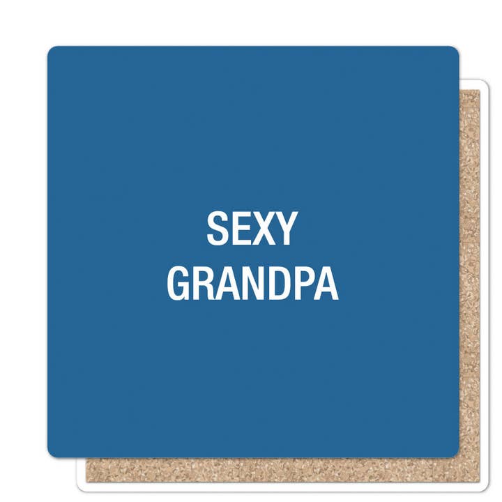 Sexy opa Coaster voor wholesale door About Face Designs