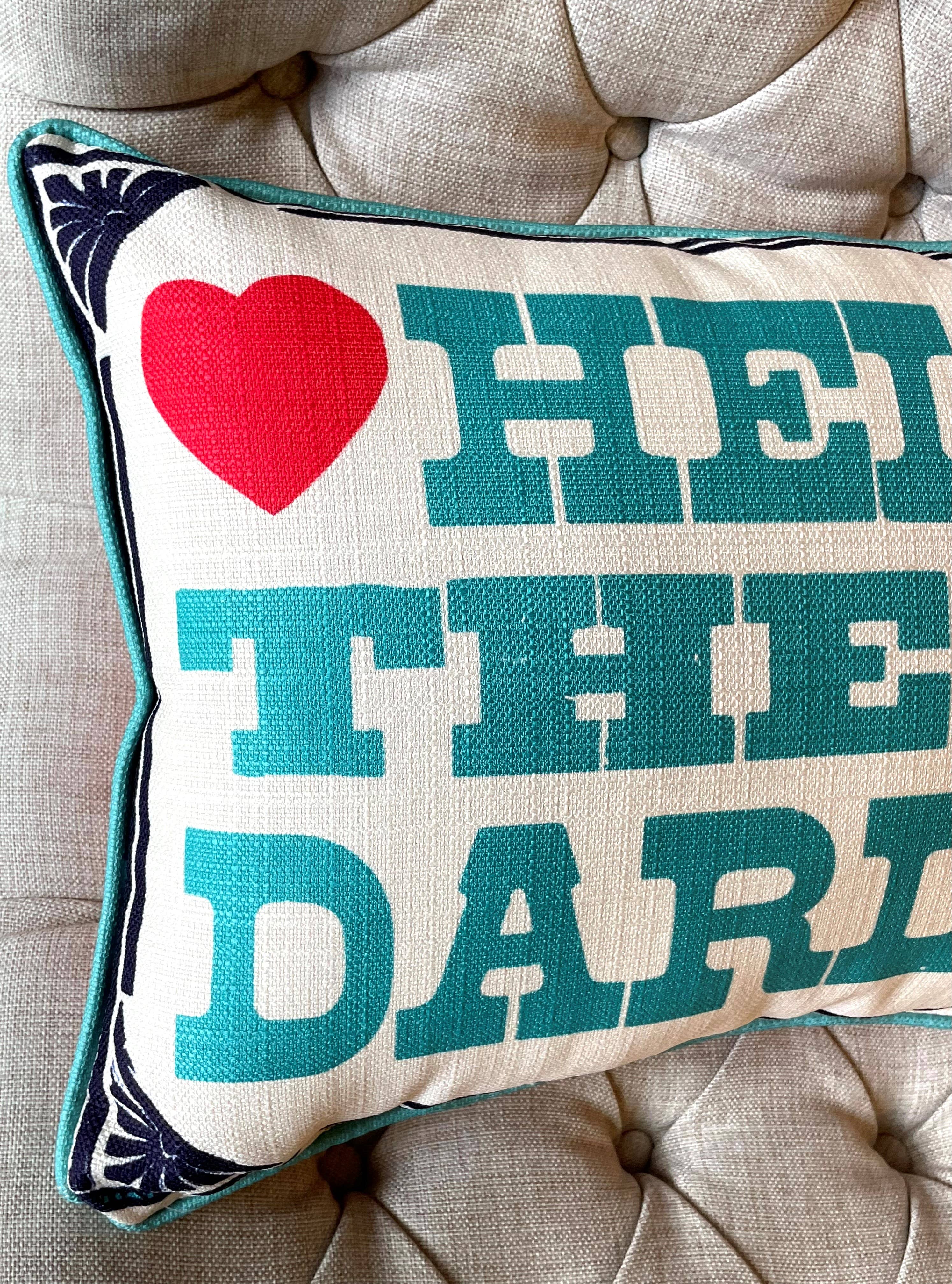 Hatch Show Print - Wholesale Throw/Decorative Pillow - Hello There Darlin' Hearts Pillow3