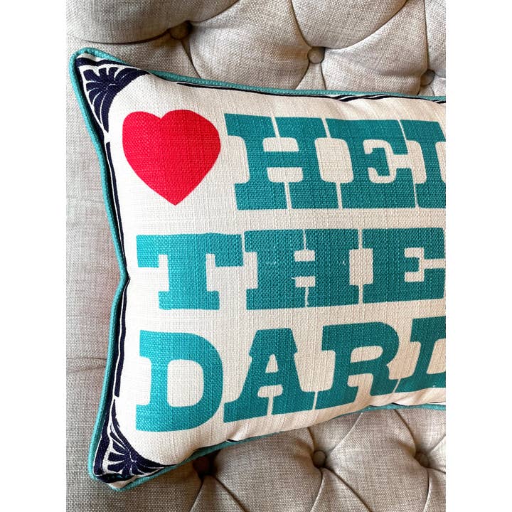 Hatch Show Print - Wholesale Throw/Decorative Pillow - Hello There Darlin' Hearts Pillow3