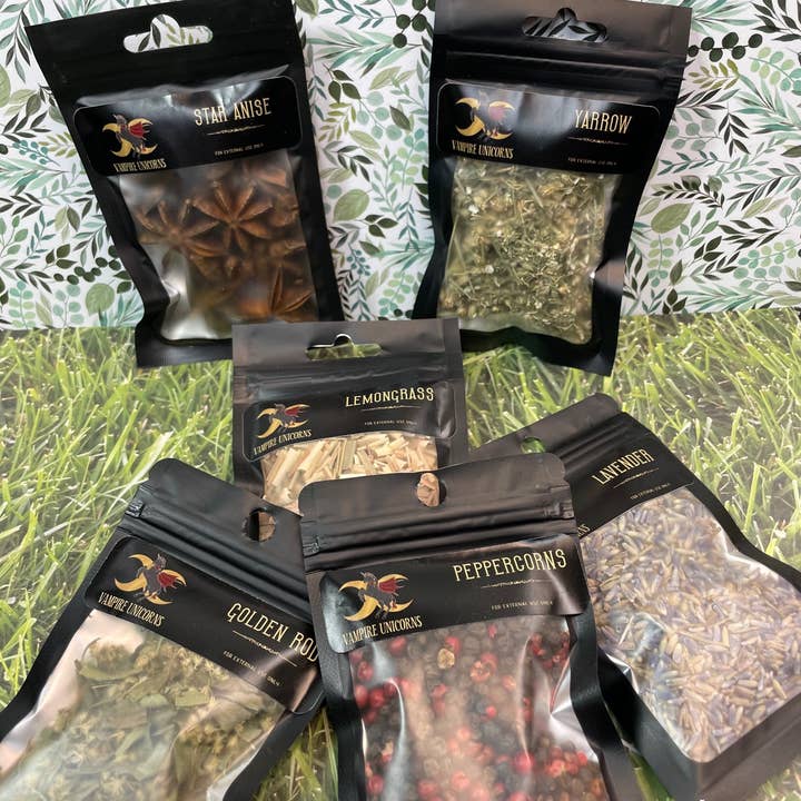 Vampire Unicorns - Wholesale Herbs - Herbs / Witches Apothecary Cabinet / Catnip Mugwort Bay Leaf