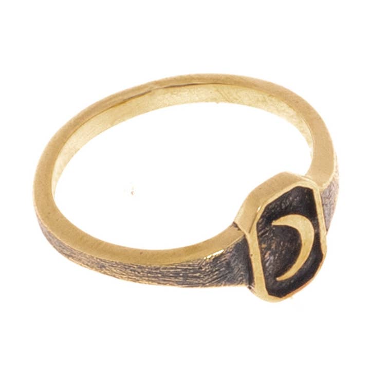 Lille Old Moon Ring - Messing for engroshandel hos JewelryLab