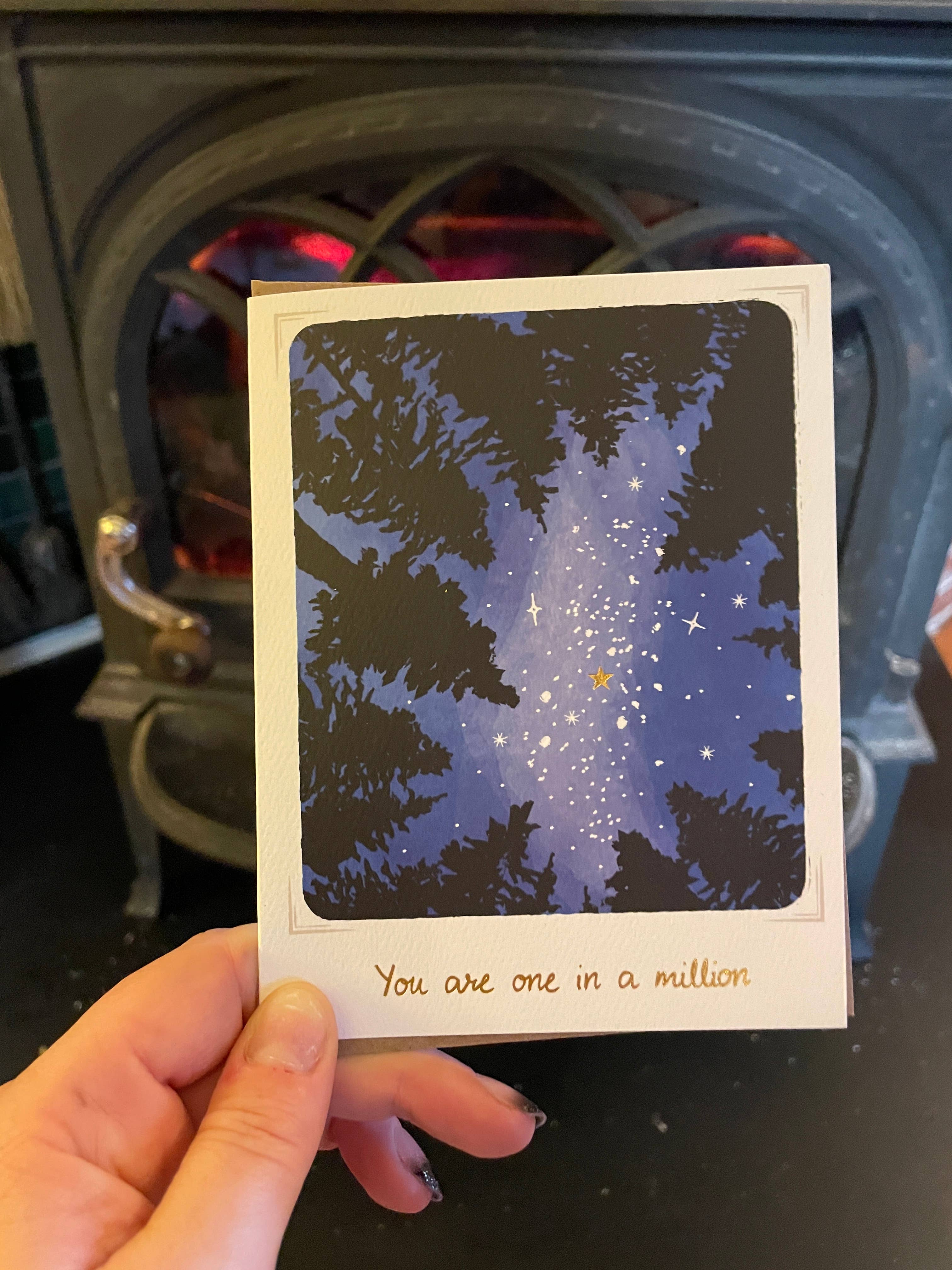 Wild Optimist - Vente Carte de vœux classique - Vous êtes unique en votre genre Carte en feuille d&#x27;or2