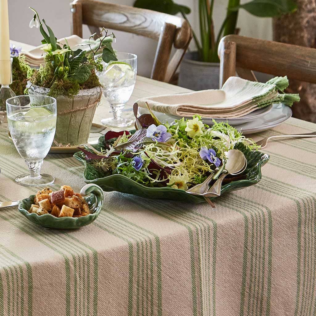 Weaver Green – wholesale Tablecloth – Antibes Green Tablecloth3