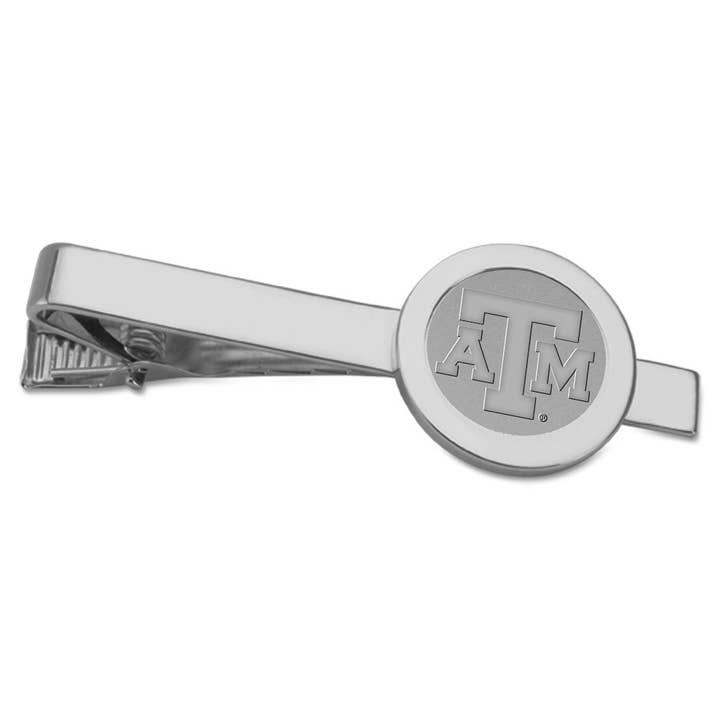 Texas A&M Aggies Silver Tie Bar for wholesale by Collegiate Gifts and Accessories