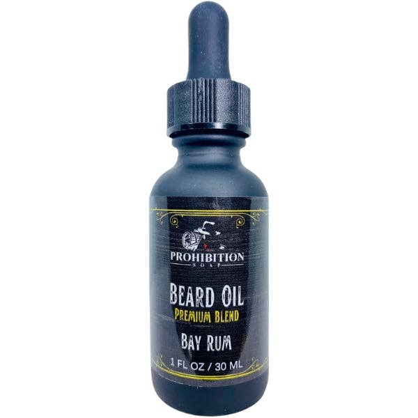 Bay Rum Beard Oil for wholesale by Prohibition Soap