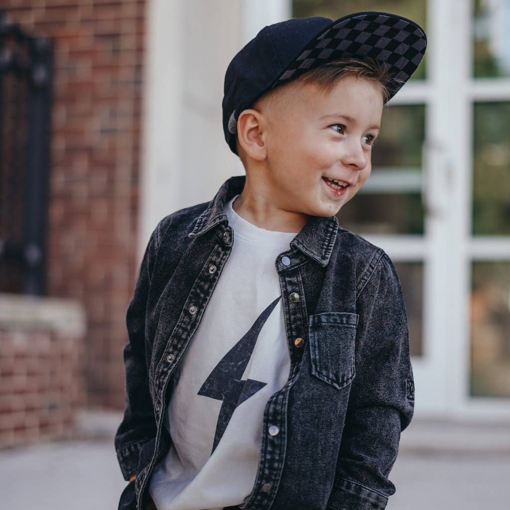 Little Rad Things - Wholesale Screen Printed T-Shirt - Kids - Boys Clothes Greige Acid Wash Spark Tee - USA Made6