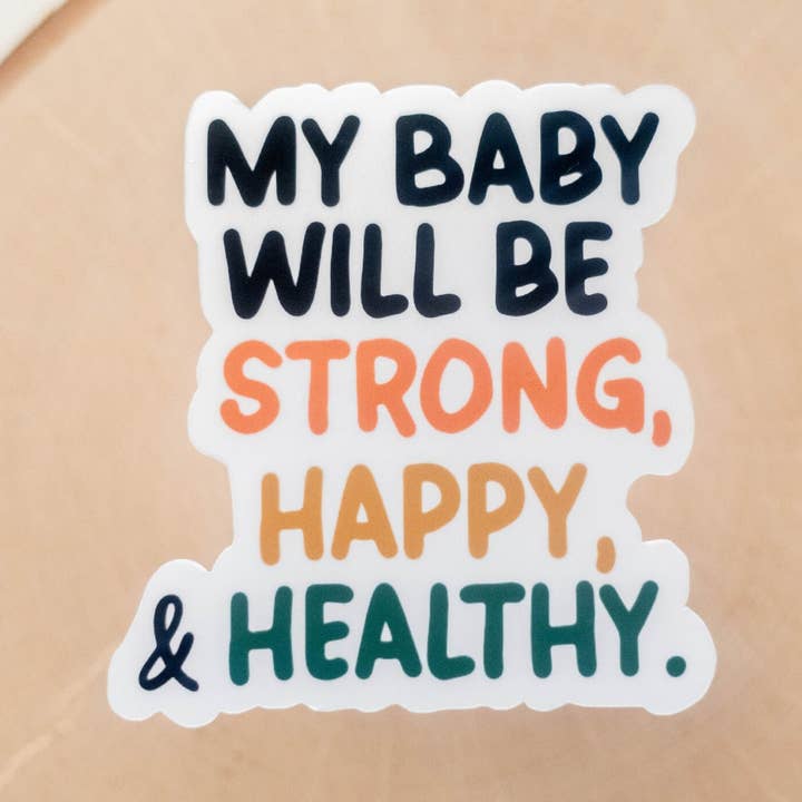 Adesivo My Baby, adesivo di incoraggiamento, adesivo di positività per la vendita all'ingrosso da parte di Syera Love & Co.