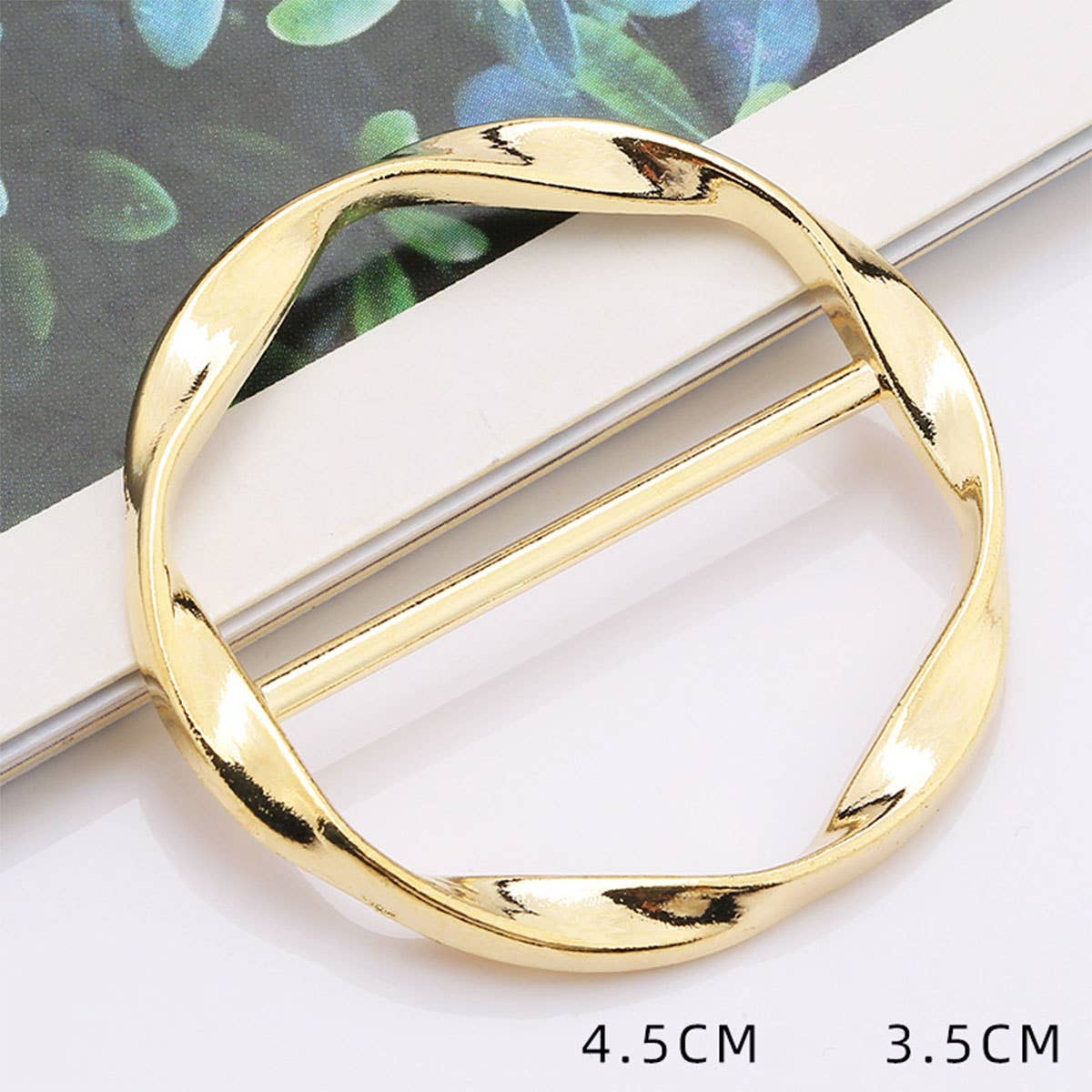 ACCITY - Wholesale Scarf Clip - Women's - METAL RING SIMPLE SCARF RING WITH NO UPKEEP_CWMM21626