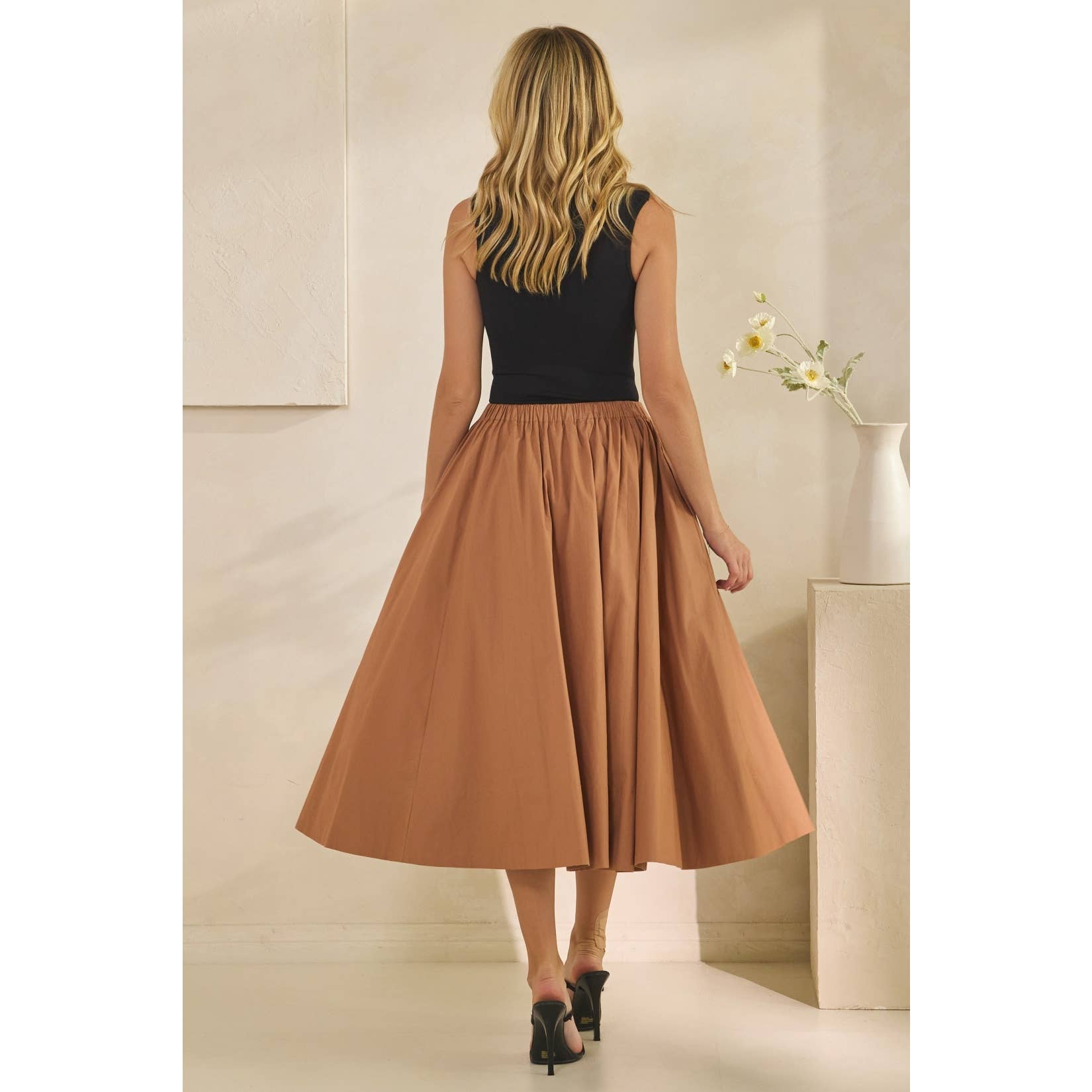 Veveret - Wholesale Skirt - Women's - Midi Pull on Skirt33