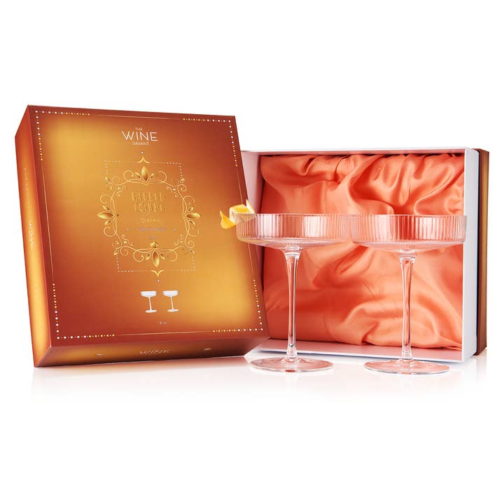 The Wine Savant / Khen Glassware - Wholesale Cocktail/likeur glas - Set van 2 cocktail coupe kelkglazen | 8 oz (237 ml)1