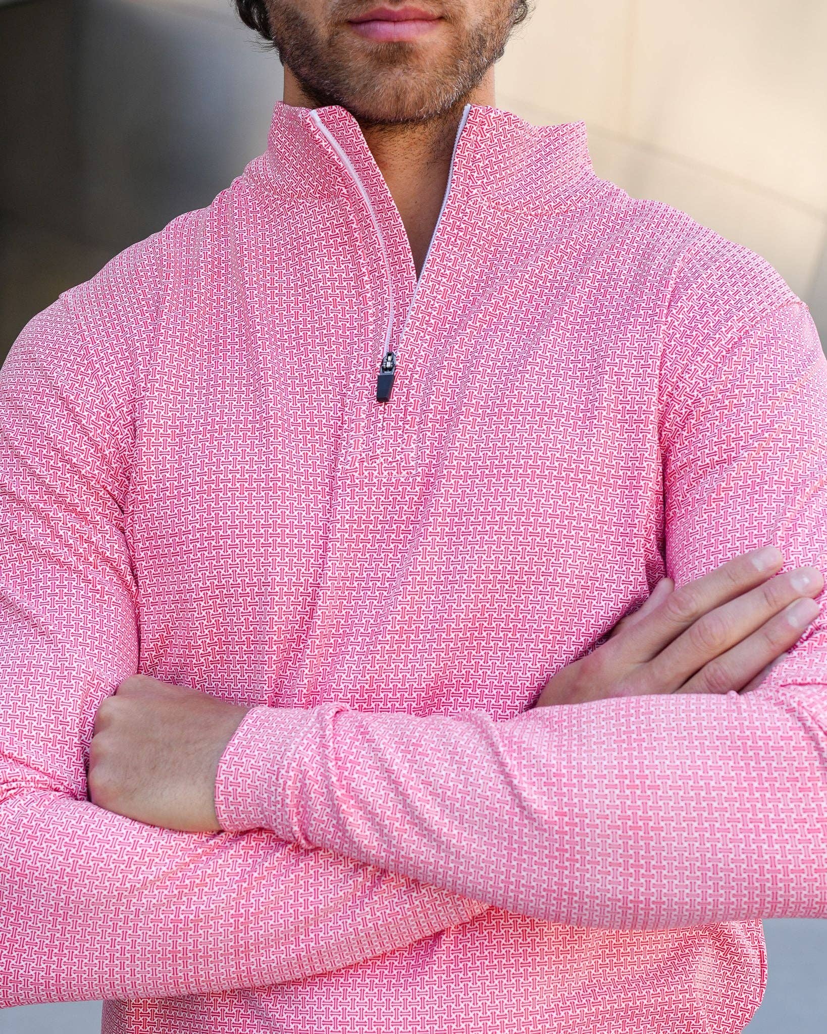 USA Palm - Wholesale Sweatshirt - Unisex - Cloud 1/4 Zip61