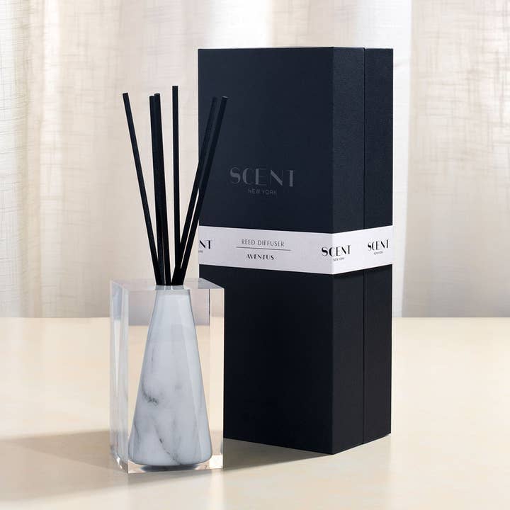 Scent New York - Wholesale Reed Diffuser - Aventus - Renaissance Reed Diffuser - Marble - 120 ml0