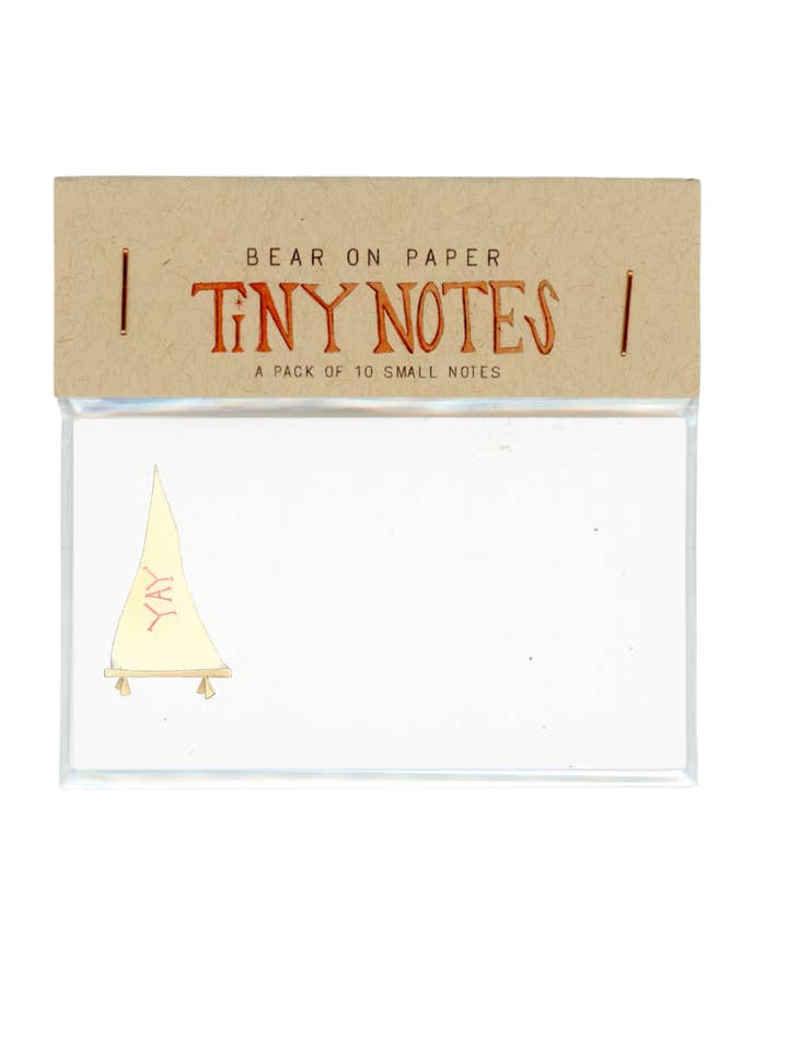 Yay Tiny Notes for wholesale by Bear on Paper