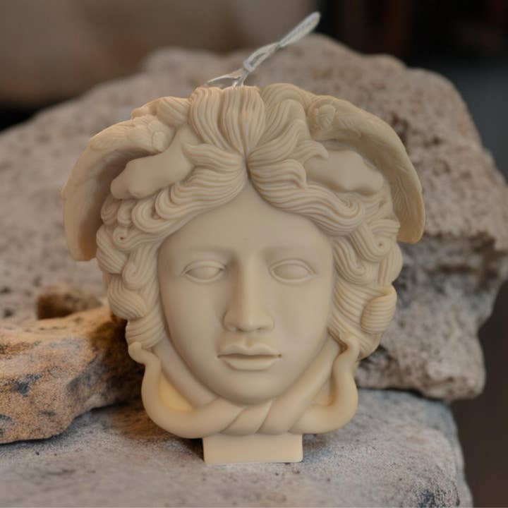 Medusa Head Greek Mythology Handmade Soy Candle for wholesale by Karly’s Candles