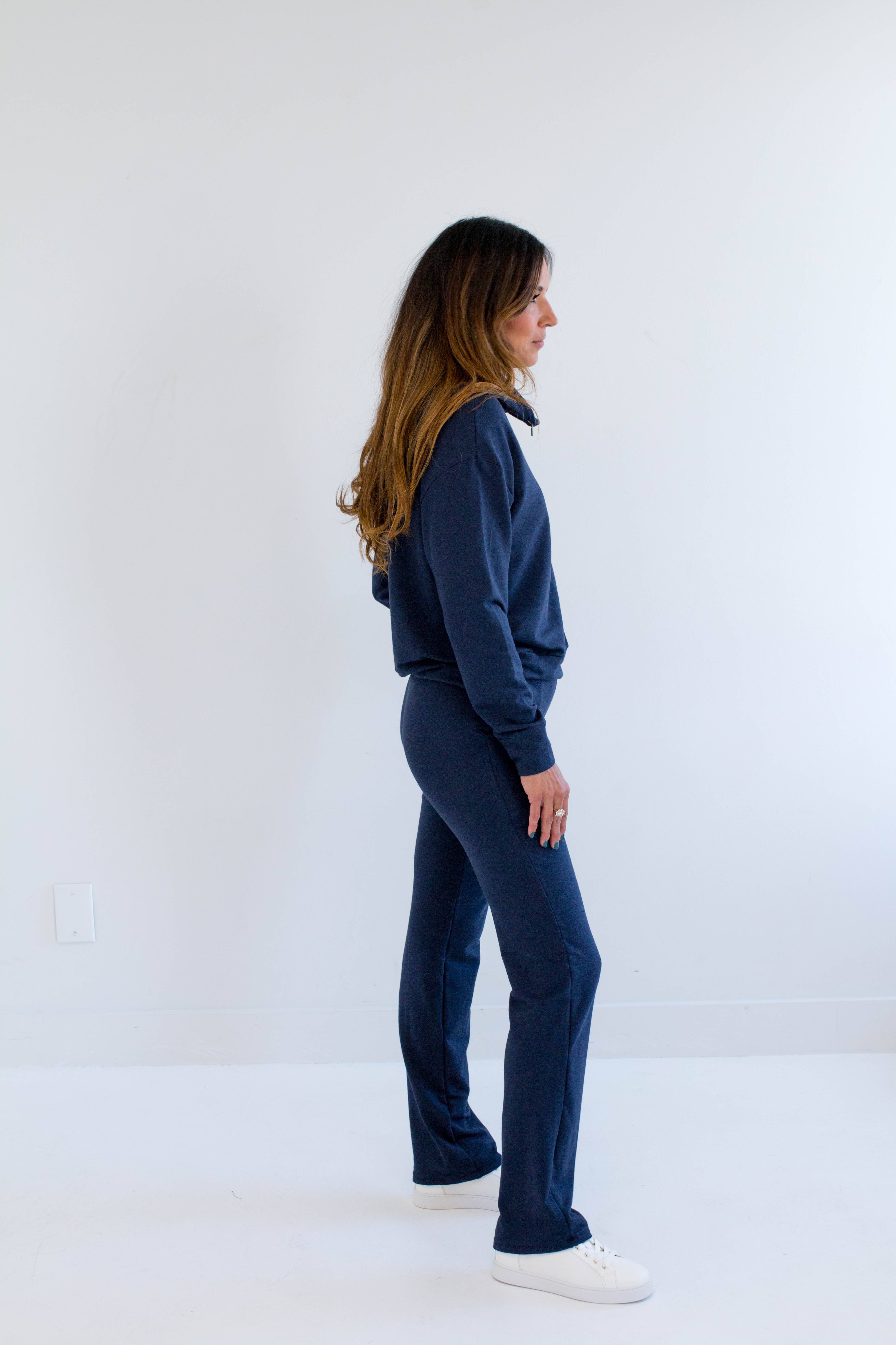 Ang Hill – wholesale Pants – Women's – [PRE-ORDER] Dori Women's Bamboo Wideleg Pants in Navy, Pine, Mocha and Black8