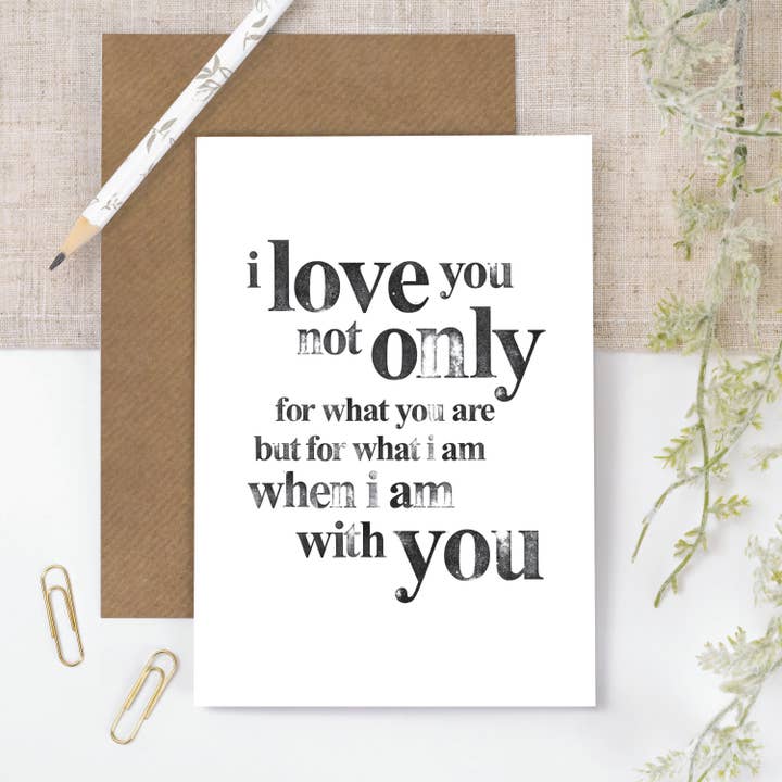 I Love You Card for wholesale by Coulson Macleod (U.S. Duties Paid)