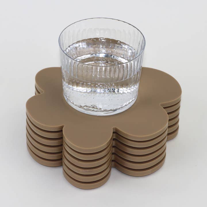 Taupe-matt glasunderlägg för wholesale av Vahz Studio