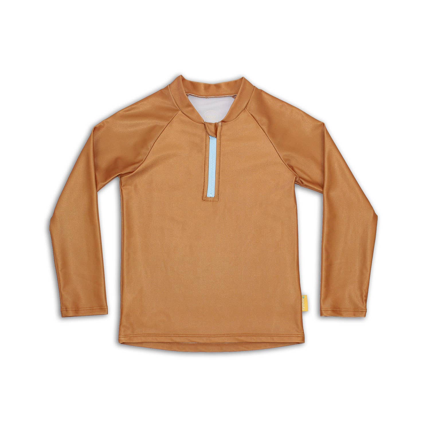 Tyoub - Wholesale Rash-guard – Kids - Long Sleeve Raglan Rash Vest Recycled Terracotta
