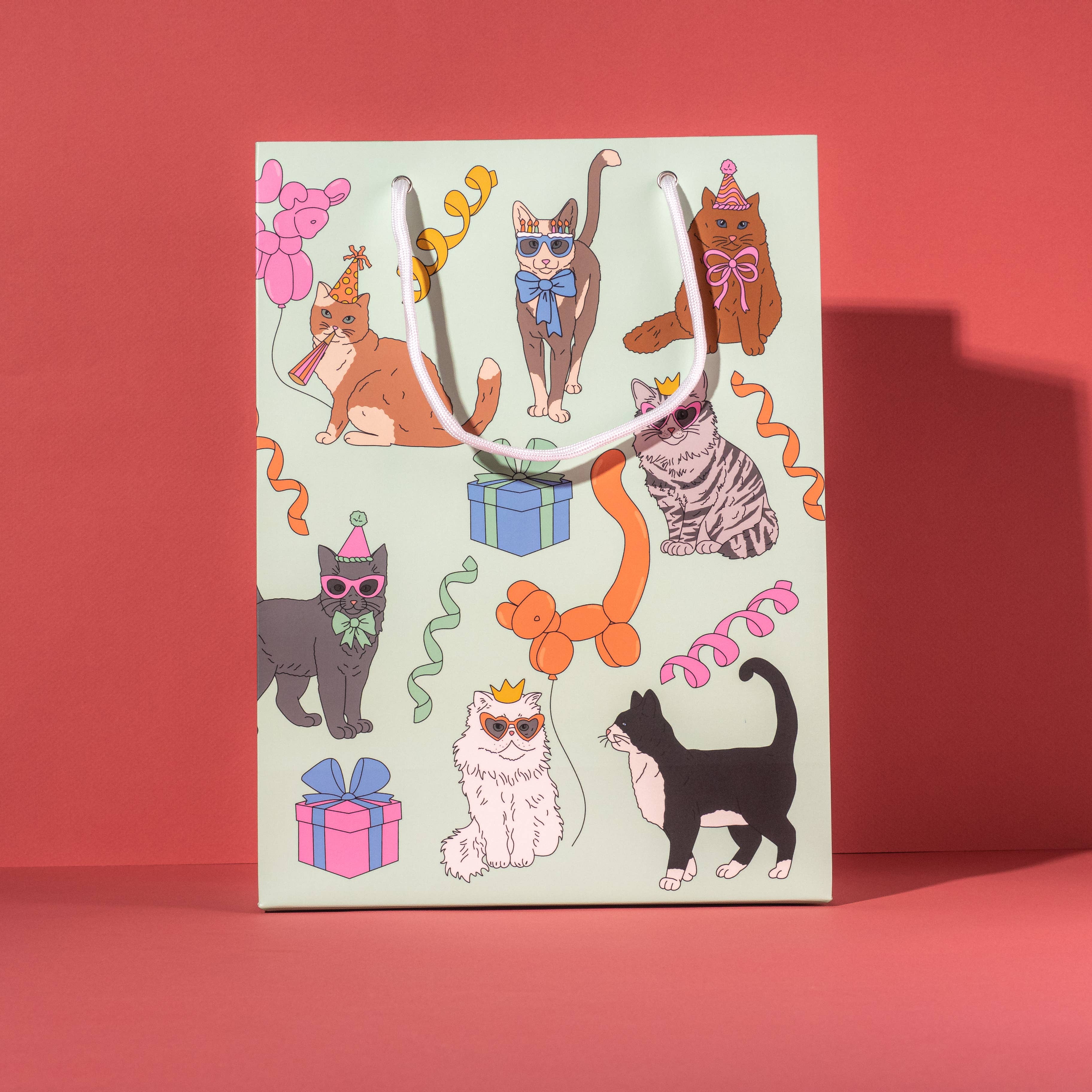 Illustrating Amy - Wholesale Gift Bag - Birthday Cats Gift Bag2