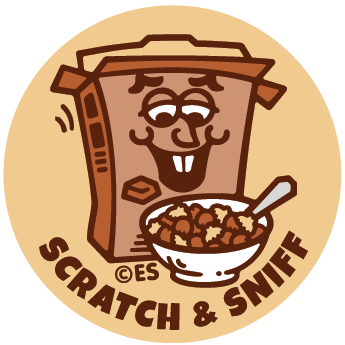 EverythingSmells, LLC - Wholesale Sticker - Chocolate Cereal EverythingSmells Scratch & Sniff Stickers1