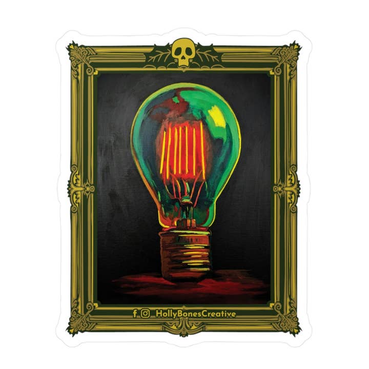 "Light Bulb No. 1" Sticker for wholesale by Holly Bones