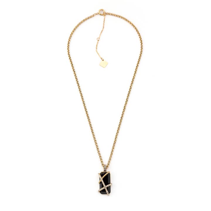 Collier en acier avec brillant GKN231228028 pour la vente par Shebiju