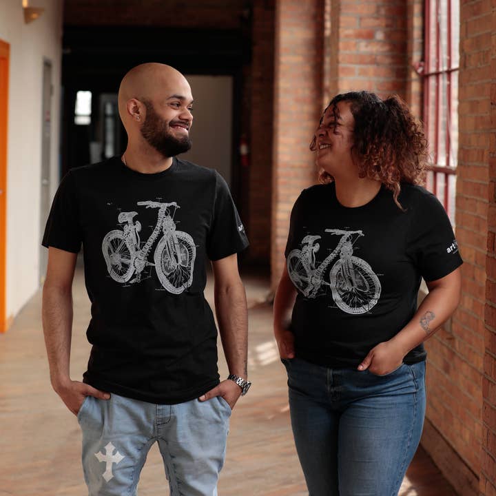 Camisa Unisexo T. de Bicicleta Anatómica por atacado de Artery Ink