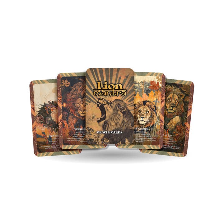 Lejonmantra – Ett modorakel-kortlek – 22 orakelkort – Hjärtkrigarens styrka för wholesale av IBIZA TAROT