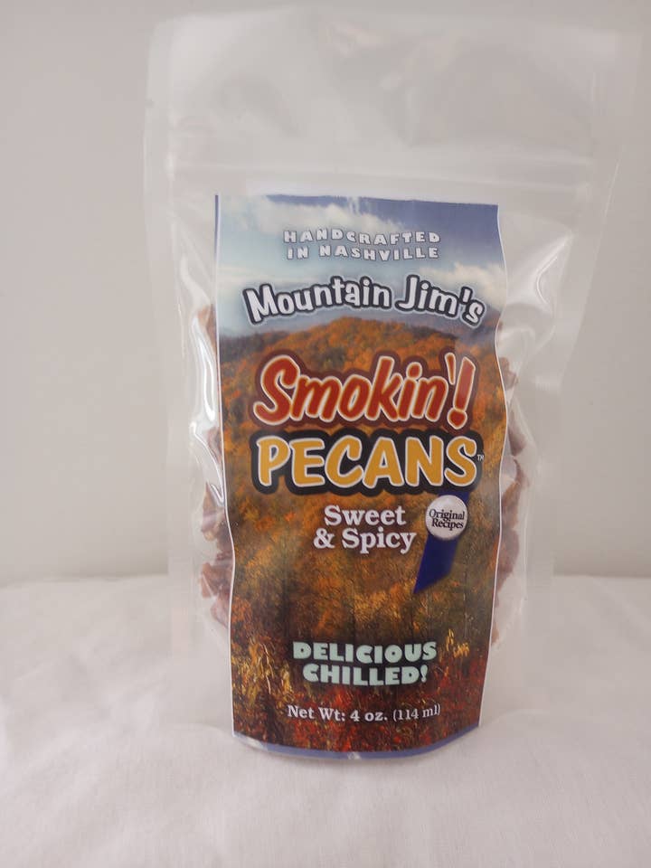 O Montanha Jim's Smokin! Pecans por atacado de Mountain Jim Foods