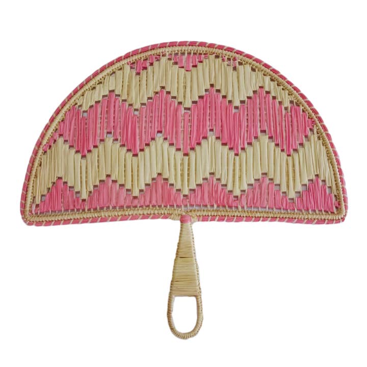 Ventilador de mano Iraca Straw para venta al por mayor de Artett