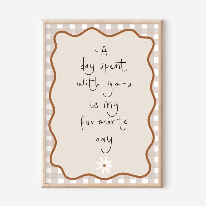 Favourite Day Print for wholesale by Little M