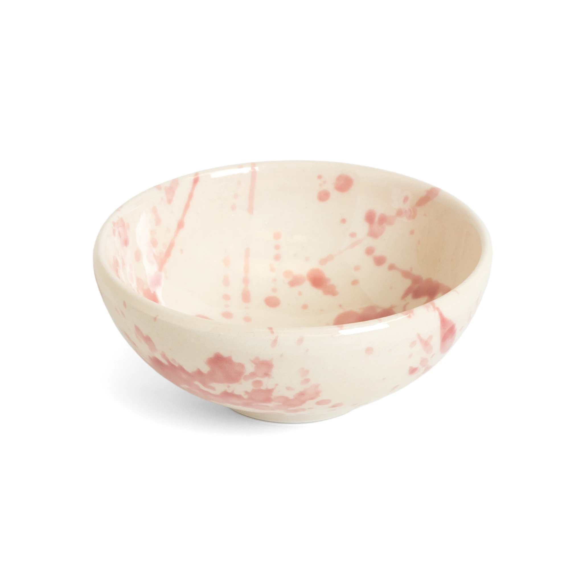 ABS Pottery – wholesale Dish – Deep Tapas Dish Rose Splatter0
