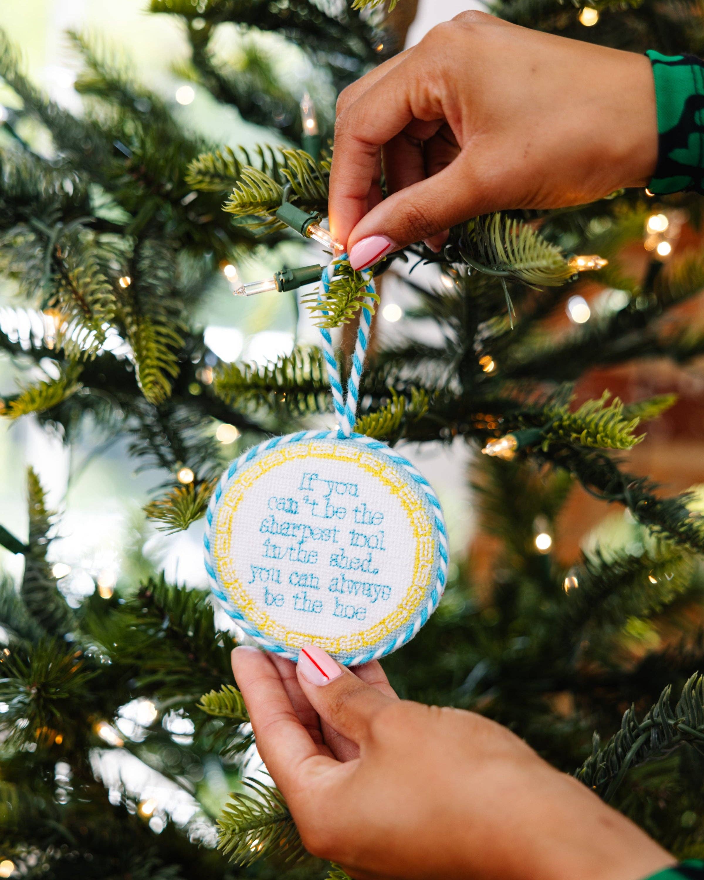 Furbish Studio - Wholesale Ornament - Needlepoint Ornament - Sharpest Tool3