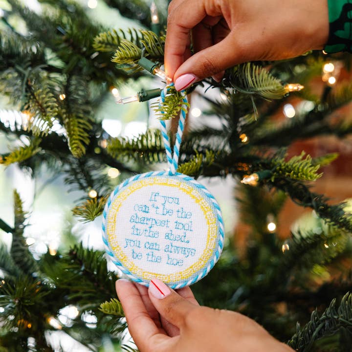 Furbish Studio – wholesale Ornament – Needlepoint Ornament - Sharpest Tool3