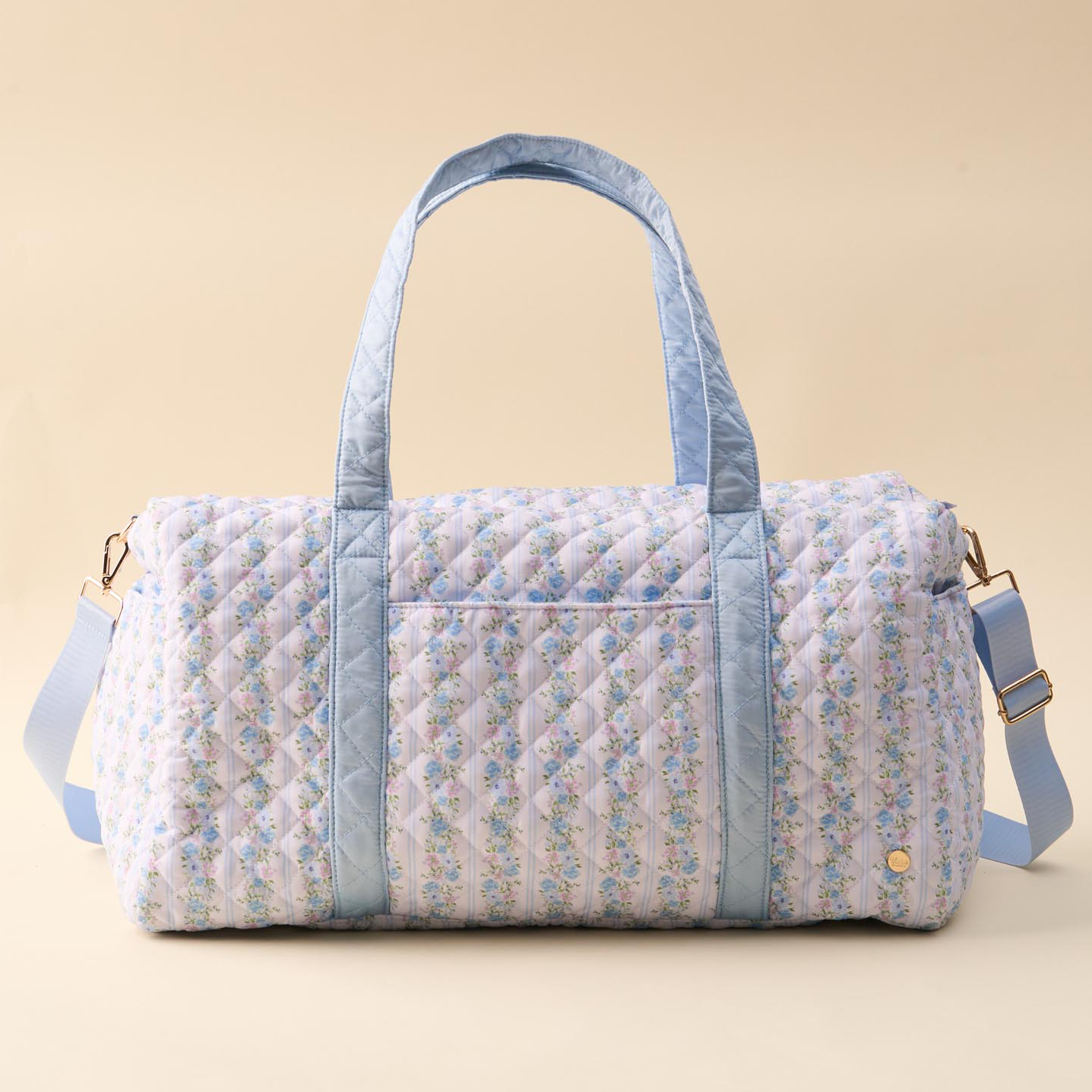 The Darling Effect - Wholesale Weekender Bag - Women's - On-the-Go Quilted Weekender Bag-Petal Parade Blue0