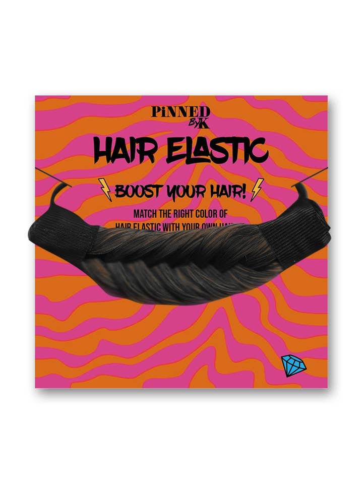 Élastique à cheveux tissés - Marron foncé pour la vente par PINNED by K