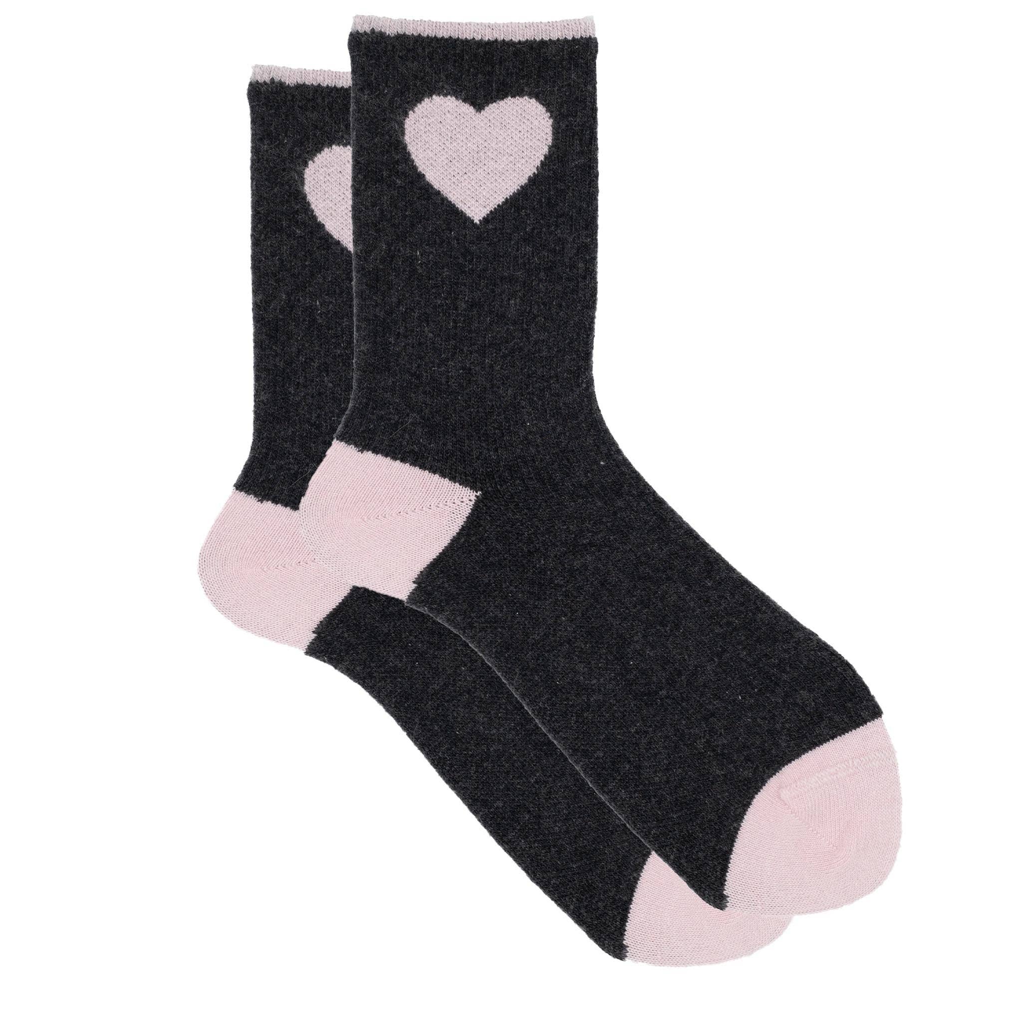 iLux - Wholesale Socks - Women's - Hartie - Cashmere Silk Heart Crew0