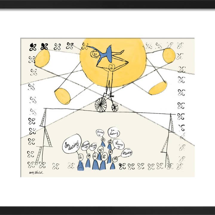 So Daring Framed Art Print by Andy Warhol for wholesale by The Art Guys