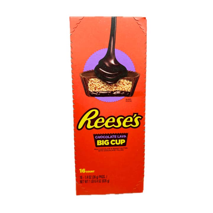 I Got Your Candy - Wholesale Chocolate Covered Sweets - Reese's Chocolate Lava Big Cup 1.4oz - 16ct
