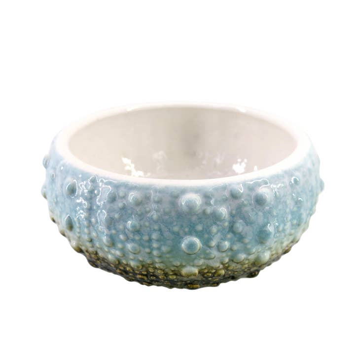 Beachcombers - Vente Assiettes/plats/bols de décoration - VENTE Grand oursin bleu en céramique de 7,2 po