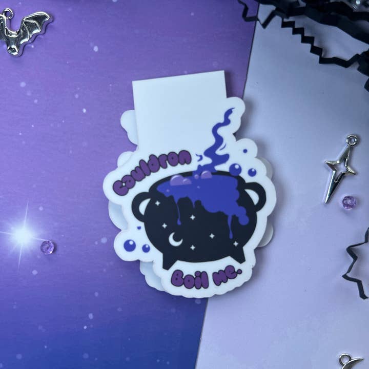 TheBookShack – wholesale Bookmark – Cauldron Boil Me Magnetic Bookmark – Matte, Packaged2