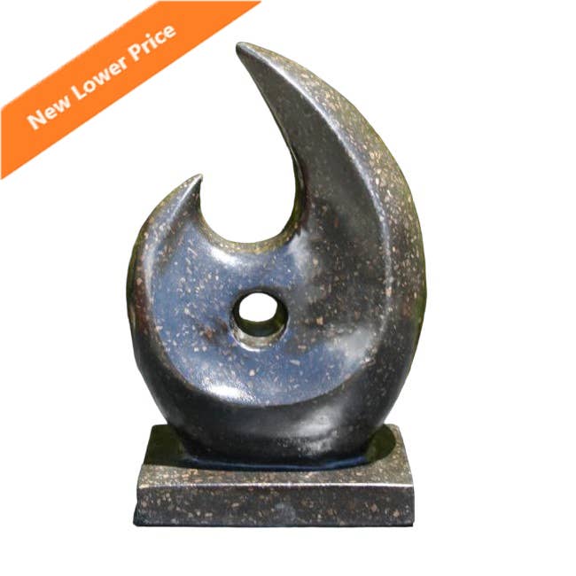 Terrazzo Black Fish Hook 25cm for wholesale by Mt Meru Wholesale