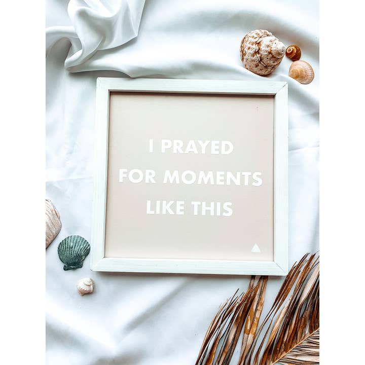 House Of Tri - Venta al por mayor Letreros - Letrero de pared para habitación infantil con decoración neutra, color beige, de Moments Like This