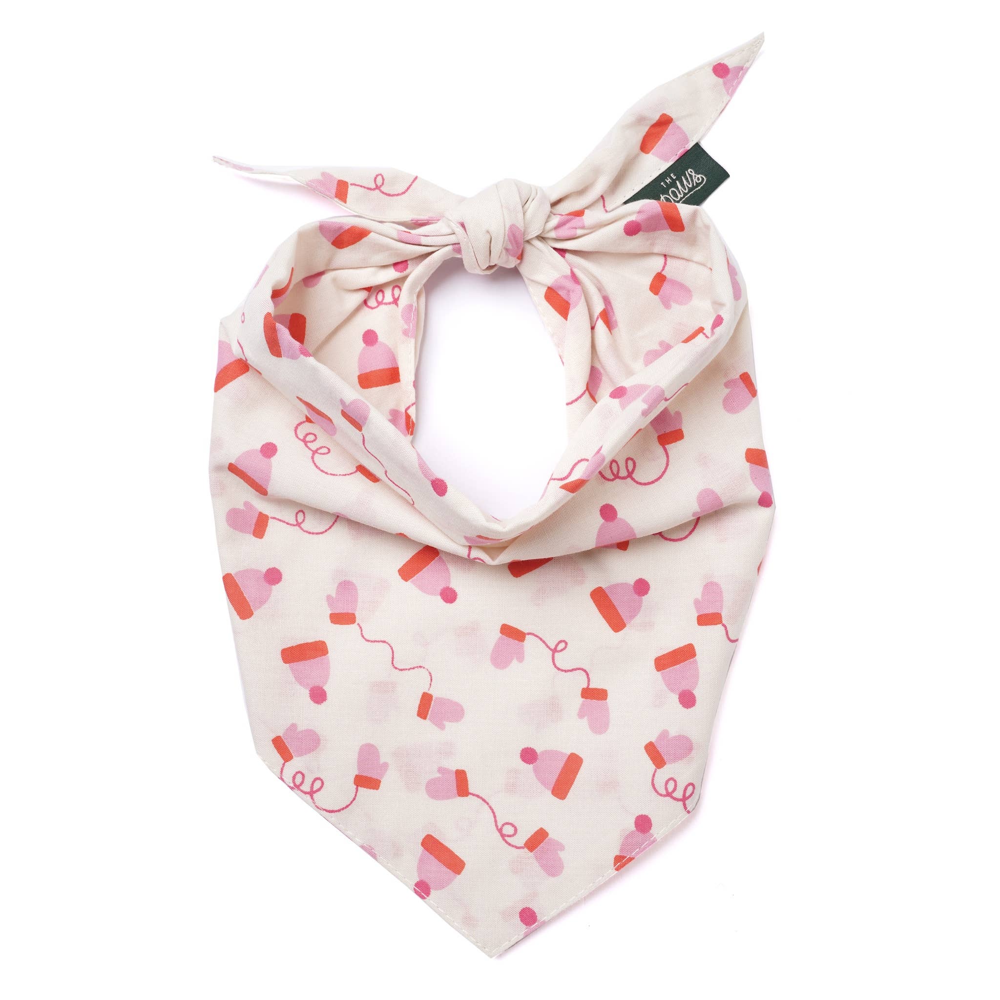The Paws - Wholesale Pet Bandana - Dog - Mittens Winter Dog Bandana0