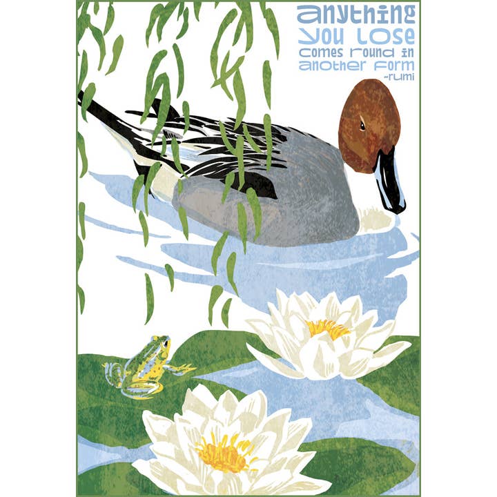 RIN-13 Alles, was du verlierst Postkarte für den Großhandel von Rigel Paper