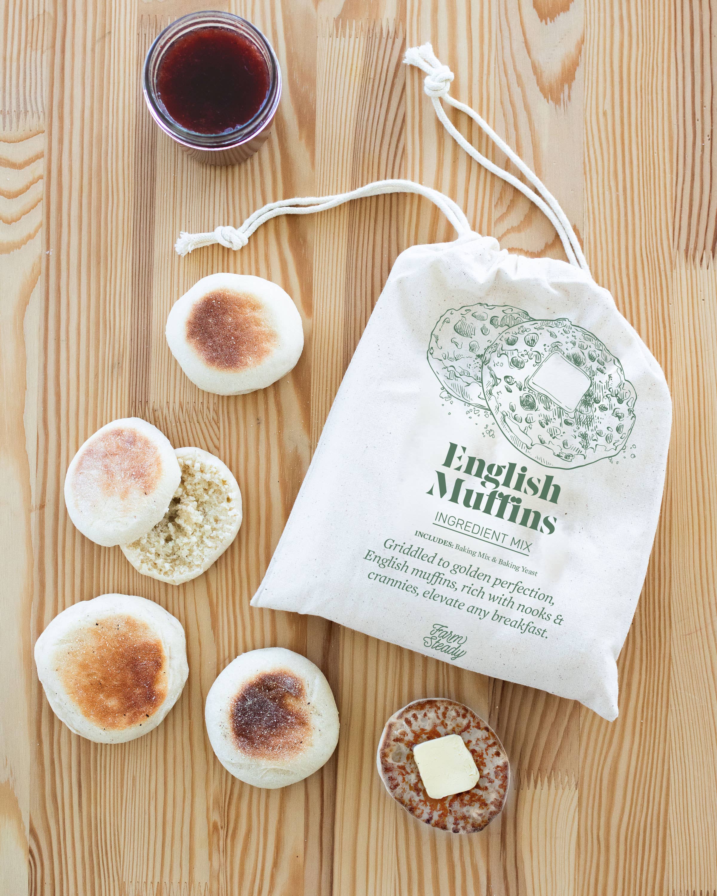 FarmSteady - Wholesale Muffin Mix - English Muffin Making Mix2