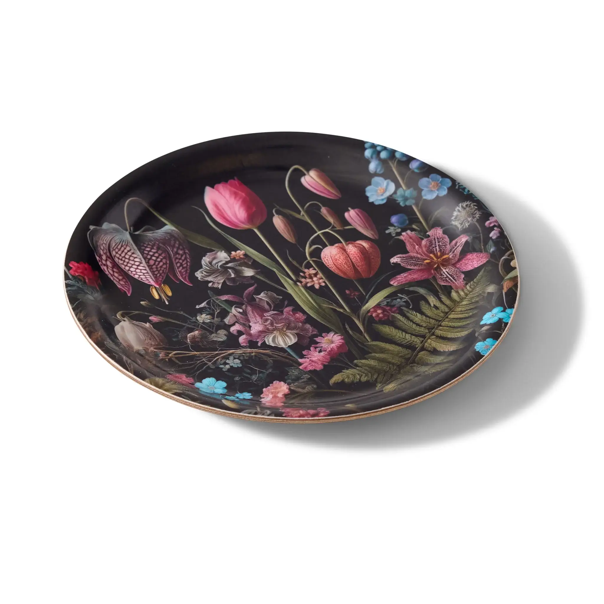 Maure Luxury Gifts - Wholesale Decorative Tray - Kings Flower Mini Birchwood Tray | Wooden Serving Tray | 4x42