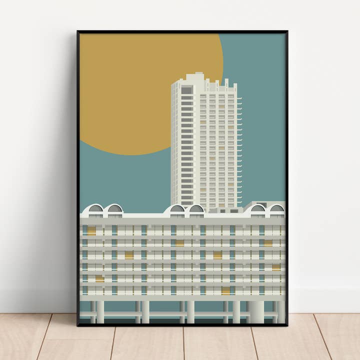 Barbican unframed print for wholesale by Gail Myerscough